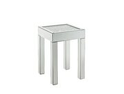 Faux diamonds and mirrored finish end  table main photo