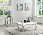 Noralie N IX Faux diamonds and mirrored finish coffee table