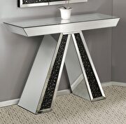 Noor III Mirrored glam style console table / display