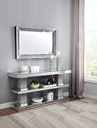 Noralie Mirrored faux diamonds console table
