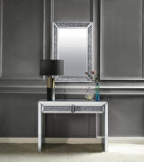 Small glam style console table w/ optional mirror main photo