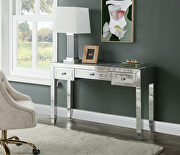 Noralie IV Mirrored & faux diamonds modern and clear touch writing desk