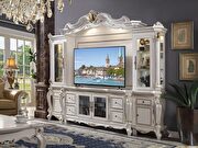 Picardy (Pearl) Antique pearl finish entertainment center