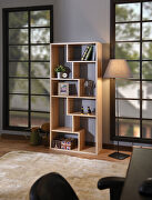 Weathered light oak finish bookshelf main photo