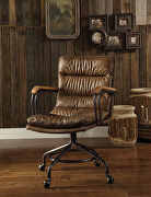 Harith (Whiskey) Vintage whiskey top grain leather executive office chair