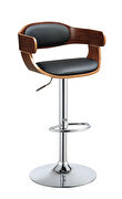 Camila VII Walnut wood adjustable stool with swivel function