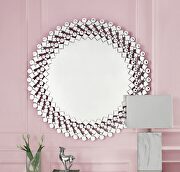 Kachina III Mirrored & faux gems wall mirror
