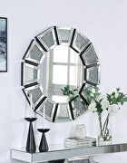 Nowles IV Mirrored & faux stones wall mirror