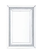Lotus Faux ice cube crystals glam style wall mirror