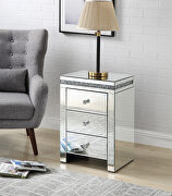 Faux diamond inlays add glam style accent table main photo