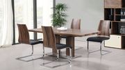 Wood walnut contemporary extension table main photo