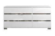 Italy made high-gloss lacquered white dresser