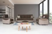 Quality two-toned sofa / sofa bed w/ storage