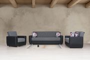 Two-toned gray/black sofa / sofa bed