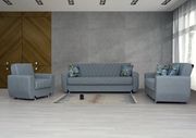 All gray fabric sofa bed / storage sofa main photo