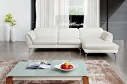 Orchard (White) RF Quality 2pcs sectional sofa in off white leather