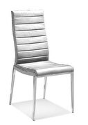 BH803 (White) White pu leather dining chair