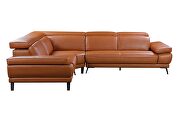 Full adobe leather sectional sofa main photo