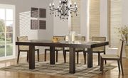Extension dining table in wenge solid wood main photo