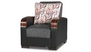 Mobimax (Gray) Polyester fabric modern chair w/ storage
