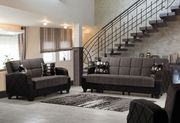 Molina (Floket Gray) Floket gray sofa bed w/ storage
