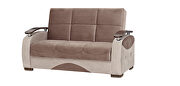 Light brown / beige stylish casual style loveseat