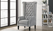 Bollywood (Gray) Transitional style accent chair