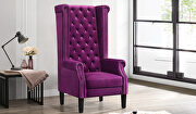 Bollywood (Purple) Transitional style accent chair