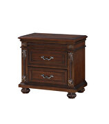 Destiny Traditional style nightstand in cherry finish wood