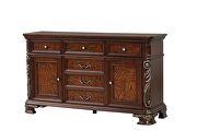 Transitional style server in cherry wood main photo