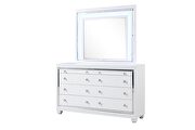 Shiney  (White) Contemporary style dresser in white finish wood