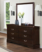 Louis Philippe (Cappuccino) Six-drawer dresser