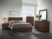 Transitional rustic tobacco eastern king bed main photo