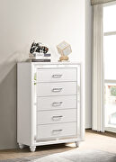 White and silver finish chest main photo