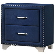 Pacific blue velvet nightstand