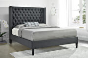 Charcoal fabric e king bed main photo