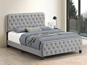 Littleton (Mineral) Mineral linen-like fabric queen bed