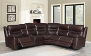 6 pc power2 sectional in brown leather / pvc main photo