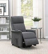 Power lift massage chair in charcoal main photo