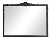 Glossy black mantel mirror main photo