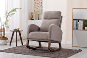 Comfortable rocking chair in gray main photo
