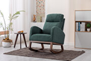 W435 (Emerald) Comfortable rocking chair in emerald
