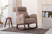 W435 (Camel) Comfortable rocking chair in camel