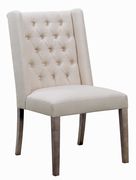 Burnham rustic beige dining chair main photo