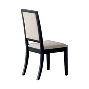Side chair in distressed black finish