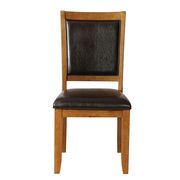 Casual deep brown dining chair main photo