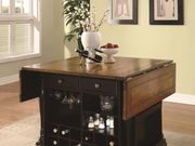 Two-tone kitchen island with drop leaves main photo