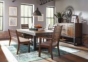 Industrial vintage bourbon dining table main photo