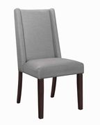 Dining chair in gray fabric main photo