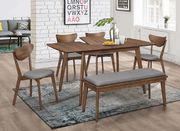 Dining table in light walnut w/ butterfly leaf main photo